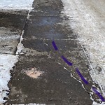 Sidewalk or Curb Repair at 3130 66 Av SW