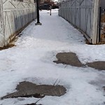Snow on Pathway or City-maintained Sidewalk at 144 Brightonstone Ld SE
