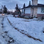 Snow on Pathway or City-maintained Sidewalk at 4824 30 Av SW