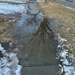 Snow on Pathway or City-maintained Sidewalk at 4006 44 Av NE