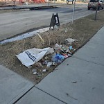 Debris on Street, Sidewalk, Boulevard at 125 Savanna St NE