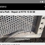 Fence Concern in a Park at 9815 15 St SE