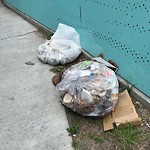 Debris on Street, Sidewalk, Boulevard at 541 9 Av SW