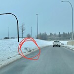 Debris on Street, Sidewalk, Boulevard at 7000 14 St SW