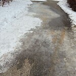 Snow On City-maintained Pathway or Sidewalk at 391 Hidden Valley Gv NW
