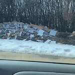 Debris on Street, Sidewalk, Boulevard at 4334 18 St NE Northeast Calgary