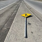 Sign on Street, Lane, Sidewalk - Repair or Replace at 6842 16 Av NE