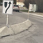 Sign on Street, Lane, Sidewalk - Repair or Replace at 7805 34 Av NW