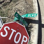 Sign on Street, Lane, Sidewalk - Repair or Replace at 14645 6 St SW