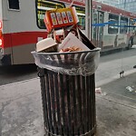 Bus Stop - Garbage Bin Concern at 901 7 Av SW
