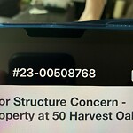 Fence or Structure Concern - City Property at 130 Harvest Oak Vw NE