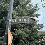 Sign on Street, Lane, Sidewalk - Repair or Replace at 10 St Julien Dr SW