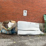 Debris on Backlane at 1055 20 Av NW