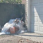 Debris on Backlane at 7420 Hunterfield Rd NW