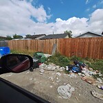 Debris on Backlane at 4331 38 St NE