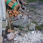 Debris on Backlane at 46 Martinridge Cr NE