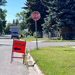 Sign on Street, Lane, Sidewalk - Repair or Replace at 540 10 Av NE