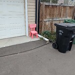 Debris on Backlane at 134 Walden Cr SE