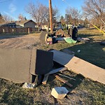 Debris on Backlane at 201 Penbrooke Cl SE