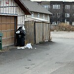 Debris on Backlane at 412 12 Av NE