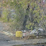 Debris on Backlane at 1028 9 Av SW