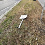 Sign on Street, Lane, Sidewalk - Repair or Replace at 5298 110 Av SE