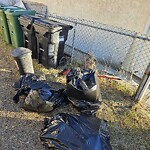 Debris on Backlane at 2524 80 Av SE