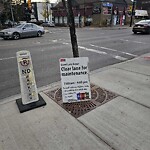 Sign on Street, Lane, Sidewalk - Repair or Replace at 1256 17 Av SW