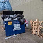 Debris on Backlane at 814 Centre St NE