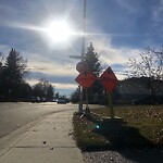 Sign on Street, Lane, Sidewalk - Repair or Replace at 2039 36 St SW