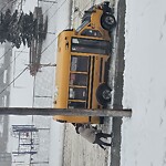 Snow On City Road at 4811 6 St SW Elboya