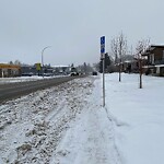 Snow On City Road at 2007 36 St SE