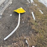 Sign on Street, Lane, Sidewalk - Repair or Replace at 3537 26 St SE