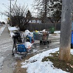 Debris on Backlane at 4413 13 Av SW