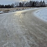 Snow On City Road at 2401 88 St SE