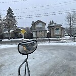 Snow On City Road at 7112 7 St SW Southwest Calgary