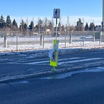 Sign on Street, Lane, Sidewalk - Repair or Replace at 640 14 Av NE