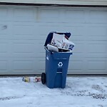 Debris on Backlane at 112 Forest Cr SE