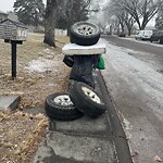 Debris on Street, Sidewalk, Boulevard at 2002 27 St SE