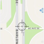 Sign on Street, Lane, Sidewalk - Repair or Replace at 3700 90 Av SE