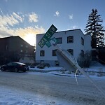 Sign on Street, Lane, Sidewalk - Repair or Replace at 1902 24 A St SW