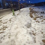 Snow On City - maintained Pathway or Sidewalk at 512 Sage Hill Bv NW