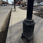 Streetlight Damage at 615 17 Av SW