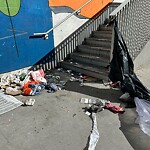 Debris on Street, Sidewalk, Boulevard at 510 9 Av SW