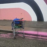 Debris on Street, Sidewalk, Boulevard at 3301 17 Av SE