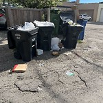 Debris on Backlane(OLD) at 110 12 Av NE