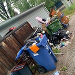 Debris on Backlane(OLD) at 2103 24 Av NW