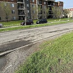 On-Street Bike Lane - Repair at 7210 80 Av NE