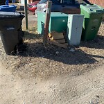 Debris on Backlane at 1160 Falworth Rd NE