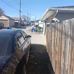 Debris on Backlane at 3131 Rae Cr SE